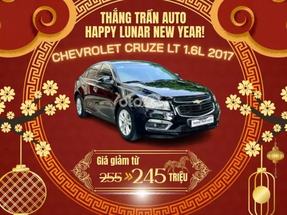 Chevrolet Cruze LT 1.6 2017 - Bảo dưỡng 5000 km thay nhớt một lần miễn phí
