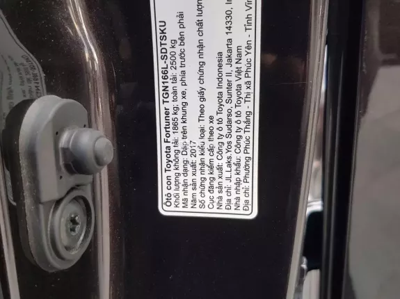 Toyota Fortuner 2017 - Hỗ trợ thủ tục sang tên, vay vốn NH