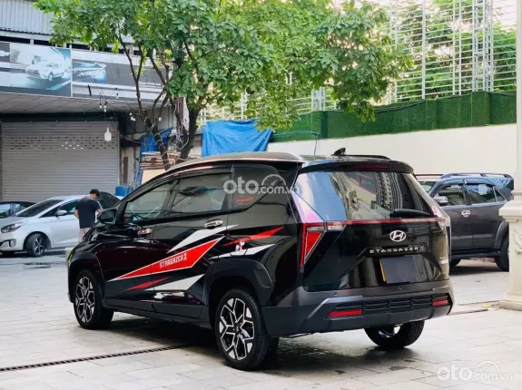 Hyundai Stargazer 1.5 AT Cao cấp 2024 - Xe gia đình 7 chỗ màu đen sang trọng