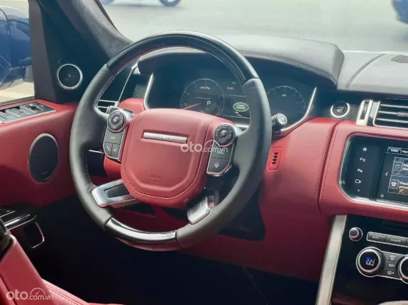 Land Rover Range Rover Autobiography LWB 3.0 2015 - Xe màu trắng, nội thất da bò đỏ