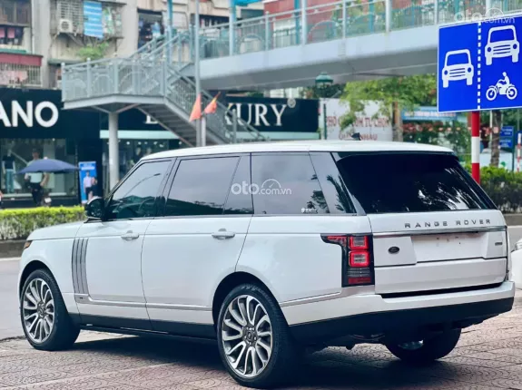 Land Rover Range Rover Autobiography LWB 3.0 2015 - Xe màu trắng, nội thất da bò đỏ
