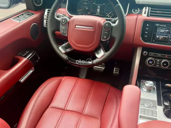 Land Rover Range Rover Autobiography LWB 3.0 2015 - Xe màu trắng, nội thất da bò đỏ