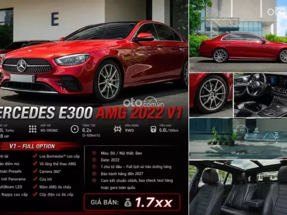 Mercedes-Benz E300 AMG V1 2022 - Đỏ
