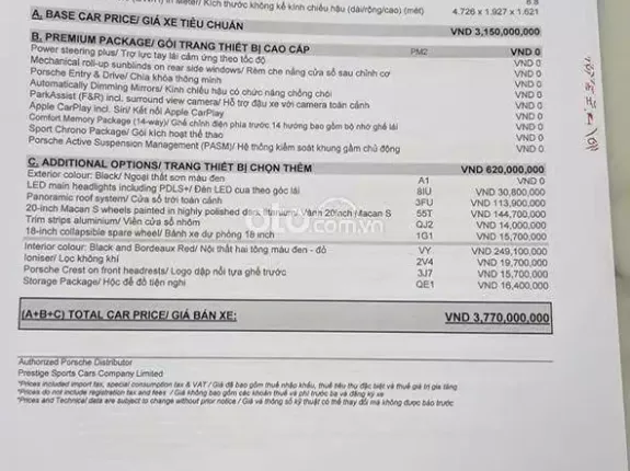 Porsche Macan 2.0 2023 - BAO ĐẬU BANK 70-90% (Ib Zalo tư vấn trực tiếp 24/7)