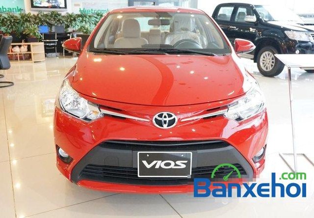 Toyota Mỹ Đình bán xe Toyota Vios 1.5 E đời 2015, màu đỏ 