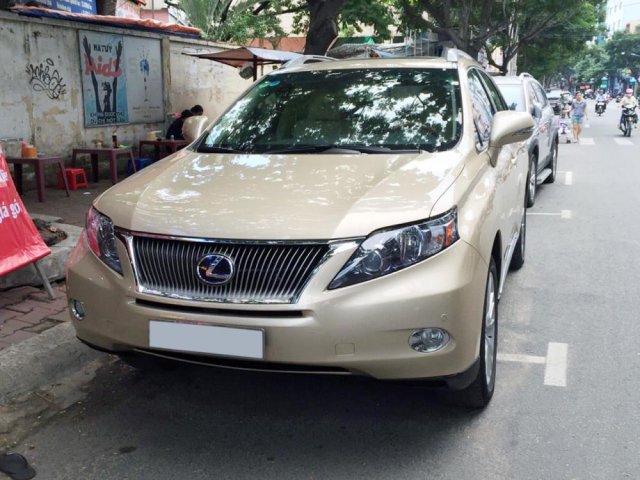 Bán xe Lexus RX 450h sản xuất cuối năm 2009 màu vàng cát xe đẹp