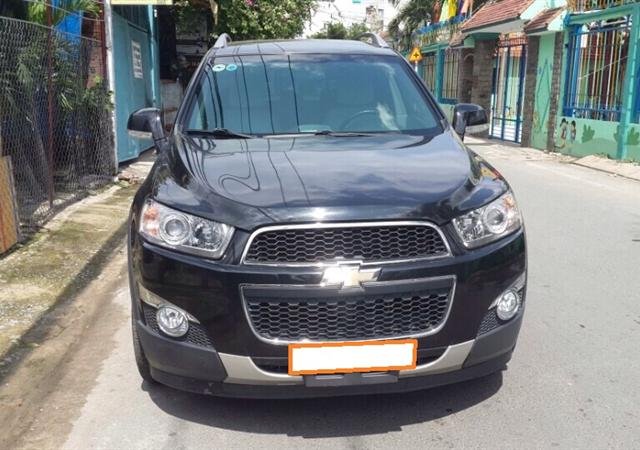 Bán xe Chevrolet Captiva LTZ đời 2012, màu đen