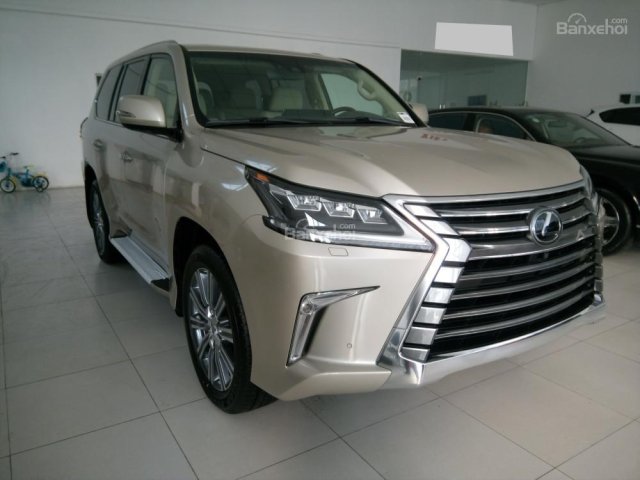 Bán xe Lexus LX 570 Luxury 2016 màu vàng, giao xe ngay, bao giá thị trường