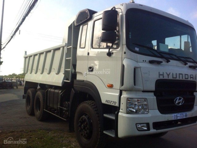 Bán xe tải tự đổ Hyundai HD 270 đời 2016, màu trắng