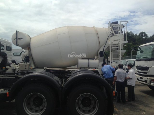 Bán xe bồn trộn Fuso nhập khẩu thể tích bồn 5 khối, tải trọng 17 tấn