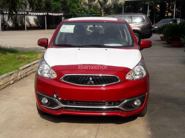 Cần bán xe Mitsubishi Mirage CVT sản xuất 2016, màu đỏ, nhập khẩu nguyên chiếc