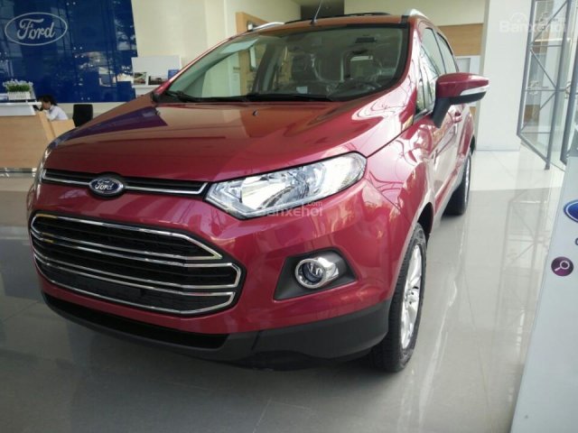 Xe Ford giảm giá cuối năm - Cần bán Ford EcoSport Titanium đời 2017, màu đỏ, LH: 0917.26.2332