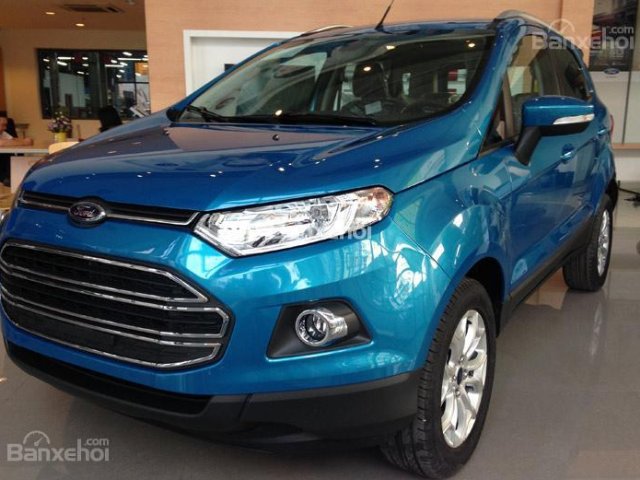 Bán Ford Ecosport Titanium 2017, màu xanh