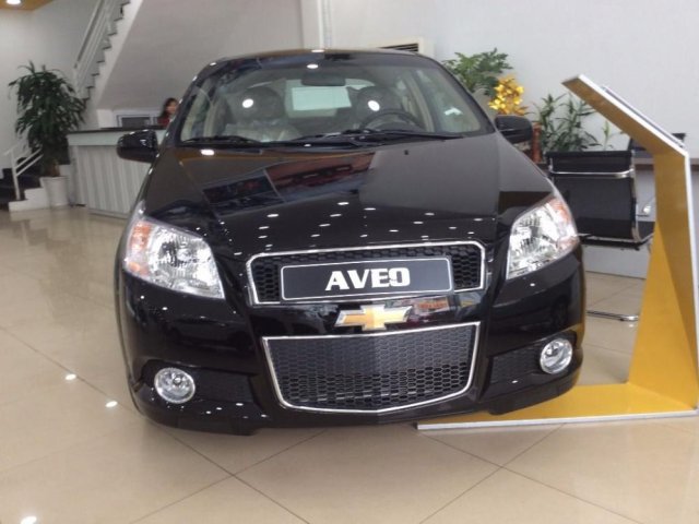 Bán Chevrolet Aveo 1.5 MT năm 2016, màu đen, 445 triệu