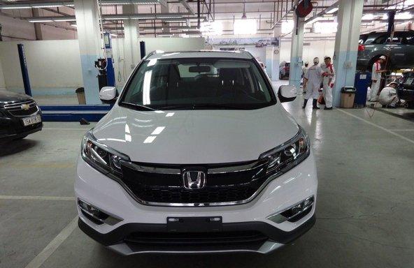 Bán xe Honda CR V 2.4 AT đời 2016, màu trắng