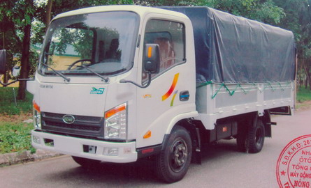 Bán xe tải Veam VT150 Veam 1T5 thùng bạt, vào thành phố