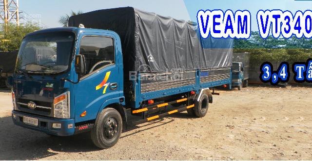 Cần bán Veam VT340 thùng bạt, đời 2016, màu xanh, 440tr