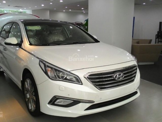 Bán Hyundai Sonata 2016, màu trắng, xe nhập chính hãng LH: 0938 107 556