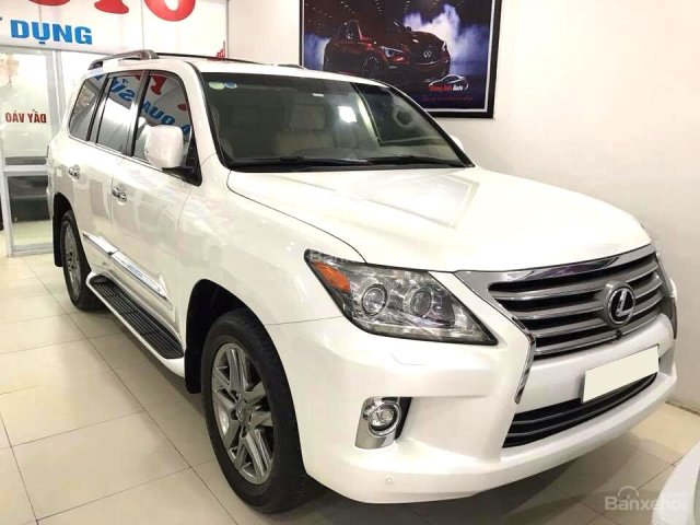 Bán xe Lexus LX 570 đời 2014, màu trắng, nhập khẩu nguyên chiếc như mới