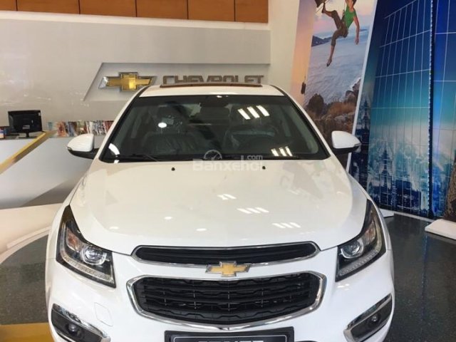 Bán Chevrolet Cruze LTZ 2017, vay 90% LS thấp (bao HS khó, kể cả ở tỉnh), km 80tr hết 28/2, tư vấn lái thử free tại nhà