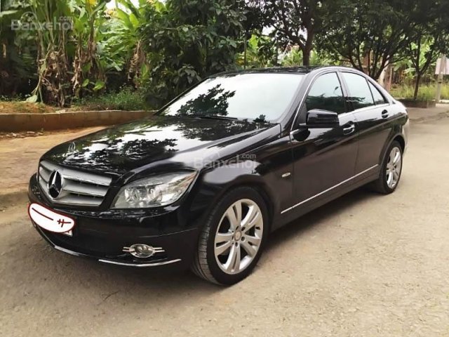 Cần bán lại xe Mercedes C200 sản xuất 2008, màu đen