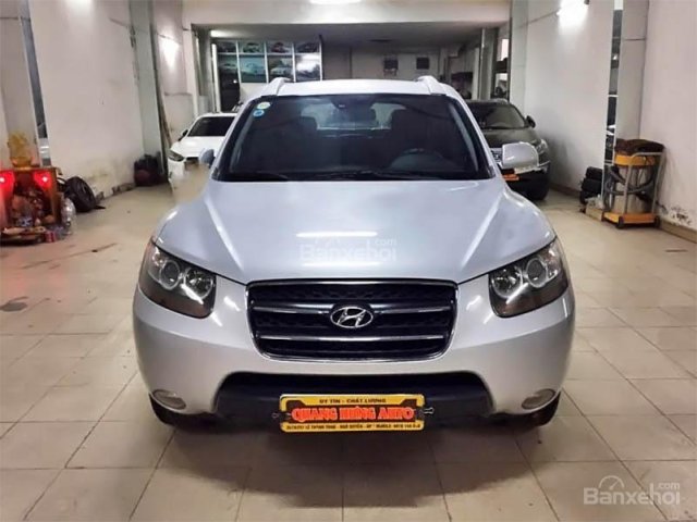 Bán xe cũ Hyundai Santa Fe 2007, màu bạc, nhập khẩu nguyên chiếc