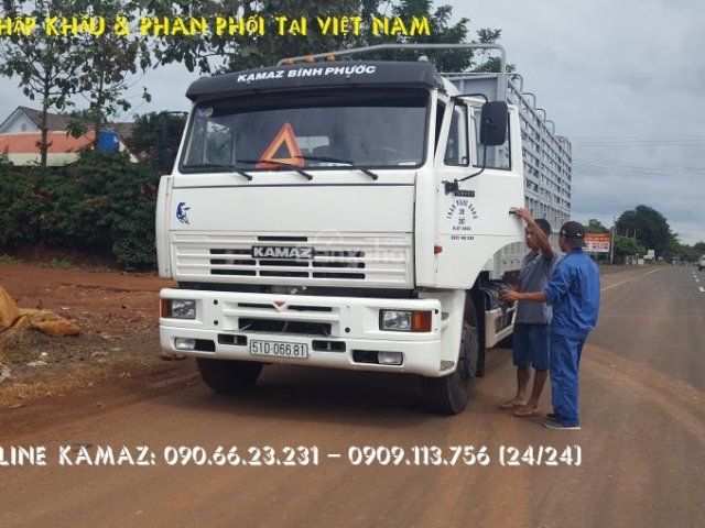 Bán Kamaz 65117 tải thùng 24 tấn | Tải thùng Kamaz 7.8m mới 2016 mui kèo bạt