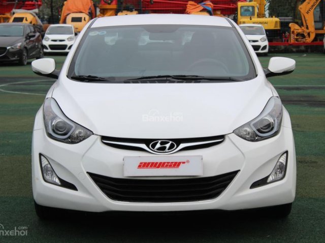 Bán ô tô Hyundai Elantra GLS 1.6AT đời 2014, màu trắng, nhập khẩu Hàn Quốc, giá chỉ 614 triệu