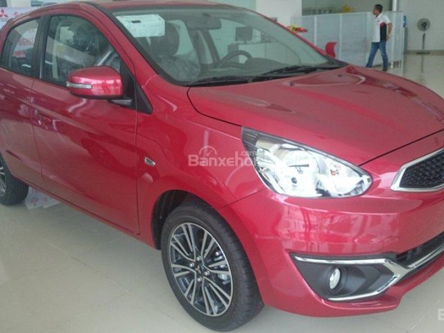 Cần bán xe Mitsubishi Mirage CVT năm 2017, màu đỏ, nhập khẩu nguyên chiếc