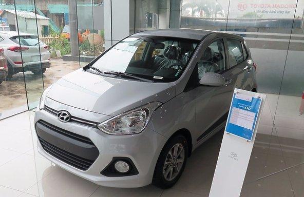 Cần bán xe Hyundai Grand i10 năm 2017, màu bạc, giá chỉ 349 triệu