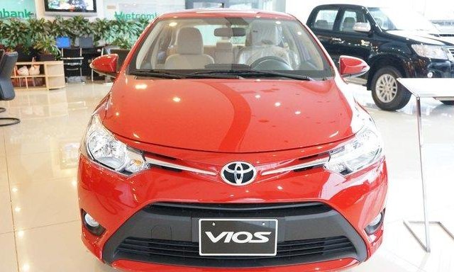 Bán xe Toyota Vios E năm 2017, màu đỏ, xe mới, giá tốt