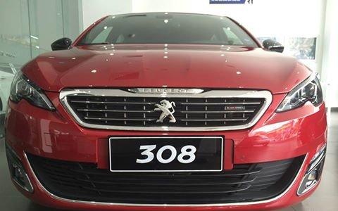 Bán ô tô Peugeot 308 Allure GT Line đời 2017, màu đỏ