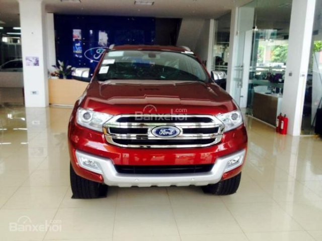 Cần bán Ford Everest Titanium 2.2L đời 2017, màu đỏ, nhập khẩu nguyên chiếc