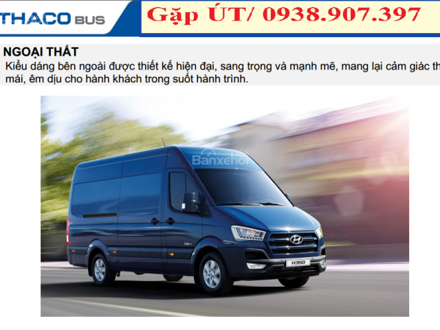 Bán xe Hyundai H350 16 chỗ, tiêu chuẩn Châu Âu0