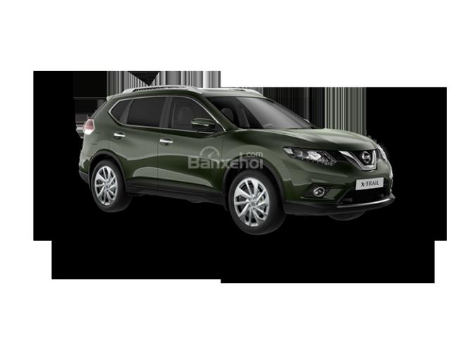 Nissan X Trail đời 2017, màu xanh oliu. Xe giao ngay, thủ tục đơn giản