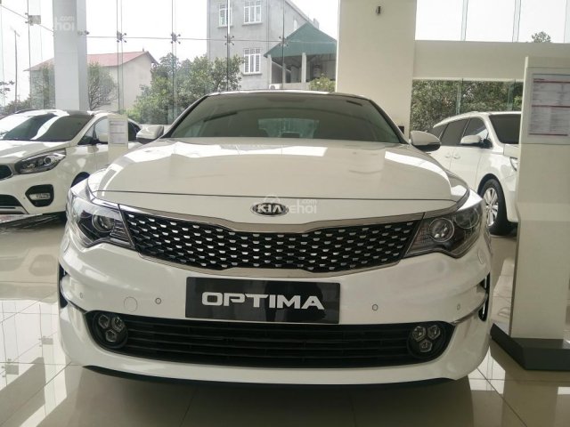 Bán xe Kia Optima GAT sản xuất 2018, màu trắng, hỗ trợ trả góp, LH 0938.988.726