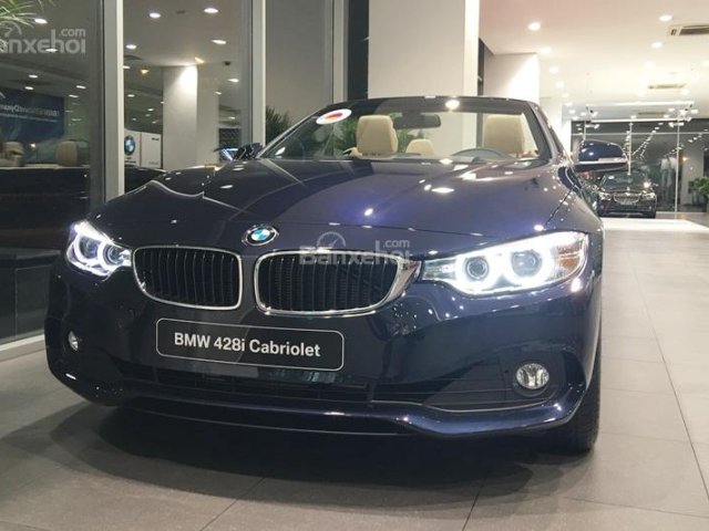 BMW 4 Series 428i Cabriolet 2017, màu xanh lam, nhập khẩu