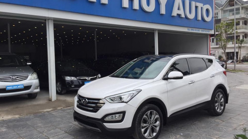 Bán Hyundai Santa Fe 2.0 AT sản xuất 2015, màu trắng như mới