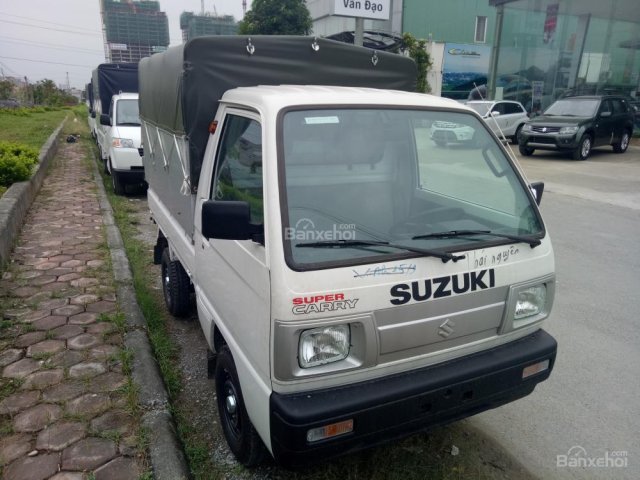 Bán Suzuki Supper Carry Truck 5 tạ 2018 mui bạt, màu trắng giá cạnh tranh - LH: 0985.547.829