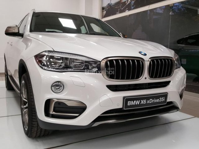 Bán BMW chính hãng - BMW X6 xDrive35i 2017, màu trắng, nhập khẩu, giá tốt nhất, giao xe ngay