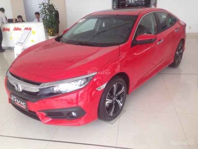 Honda Biên Hoà bán Honda Civic 1.5L VTEC Turbo đời 2018, màu đỏ, hỗ trợ NH 80%