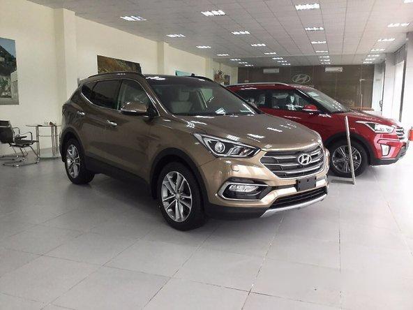 Hyundai Lê Văn Lương bán Hyundai Santa Fe 2017, màu vàng, máy dầu