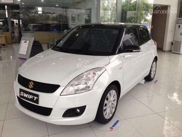 Bán xe Suzuki Swift 2017, màu trắng, tặng 111 triệu trong tháng 11. LH: 0985 547 829