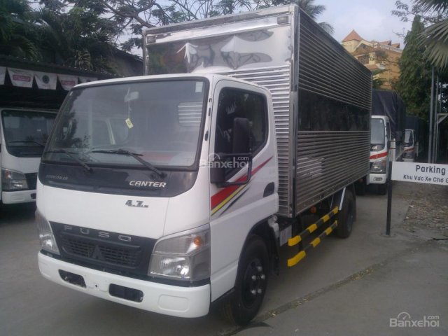 Bán xe Mitsubishi Canter 4.7, 1.9 tấn đời 2016, màu trắng, xe nhập