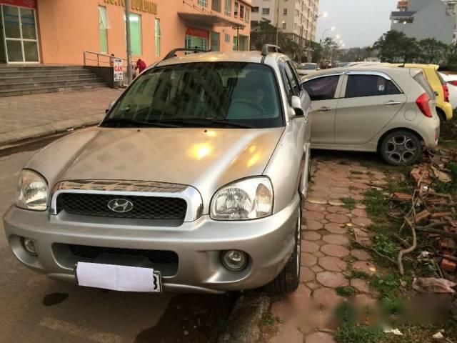 Bán Hyundai Santa Fe năm 2003, màu bạc, nhập khẩu nguyên chiếc số tự động, giá 315tr