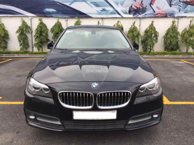 Cần bán BMW 5 Series 520i đời 2015, màu đen, nội thất đen, nhập khẩu Full Option giao xe ngay