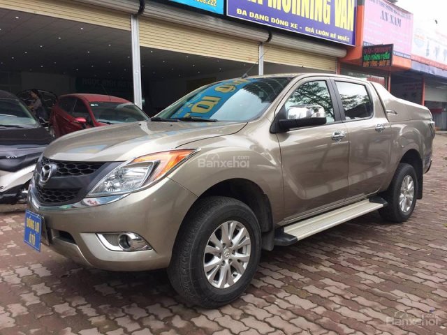 Bán Mazda BT 50 3.2 4X4 AT đời 2014, màu vàng cát, nhập khẩu