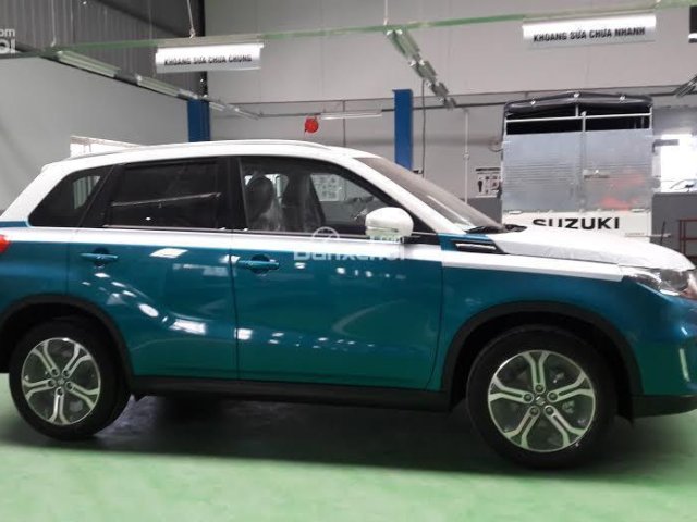 Bán xe Suzuki Vitara đời 2017, màu xanh trắng, nhập khẩu nguyên chiếc