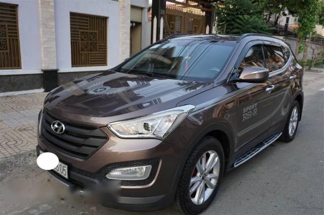 Bán xe cũ Hyundai Santa Fe đời 2013, màu nâu, nhập khẩu số tự động 