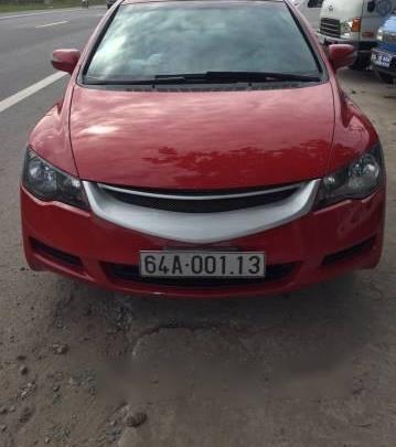 Bán xe cũ Honda Civic đời 2007, màu đỏ, zin toàn bộ